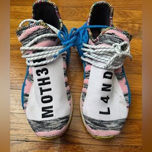 Pharrell x adidas NMD Hu “MOTH3R L4ND” | Size 9.5 | Cleaning Needed